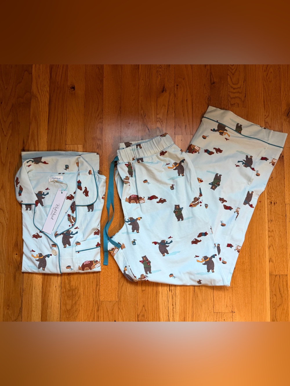 NWT Men’s Bedhead Light Blue Bear Print Pajama Set
